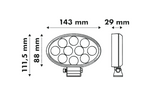 LED-arbetslampa reflektor LAYTZ LY7401 40xLED 4000lm oval