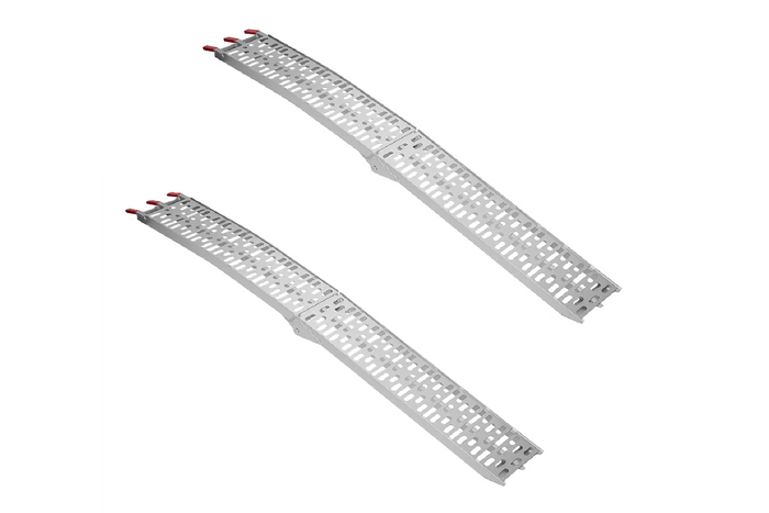 ProPlus 390096 hopfällbara ramper aluminiumramper för släpvagnar 220 cm 680 kg set om 2