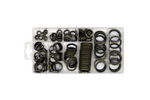 Set med metall-gummibrickor YATO YT-068582 blandade storlekar 150 delar