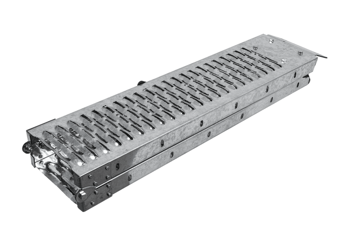 UNITRAILER ALR004B hopfällbara ramper stålramper för släpvagnar 190 cm 400 kg set om 2