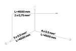 Ljussats: ASPÖCK MULTIPOINT V bakljus + ASPÖCK FLEXIPOINT I sidomarkeringsljus + ASPÖCK 4,5m 7-PIN sele