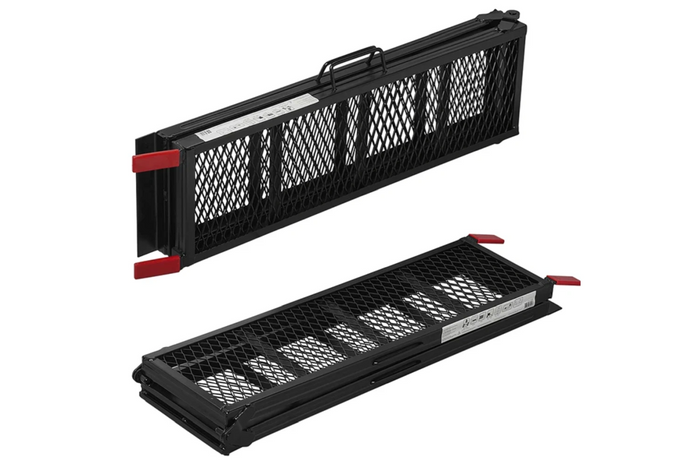 ProPlus 390094 hopfällbara ramper stålramper för släpvagnar 203 cm 680 kg set om 2