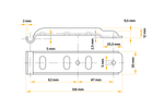UNITRAILER Z-02/BVG 10-B sidodraghållare för släpvagnsdrag