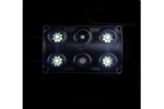 HORPOL LWD2157/CZ LED 900lm svart bilkupélampa med strömbrytare och röd diod