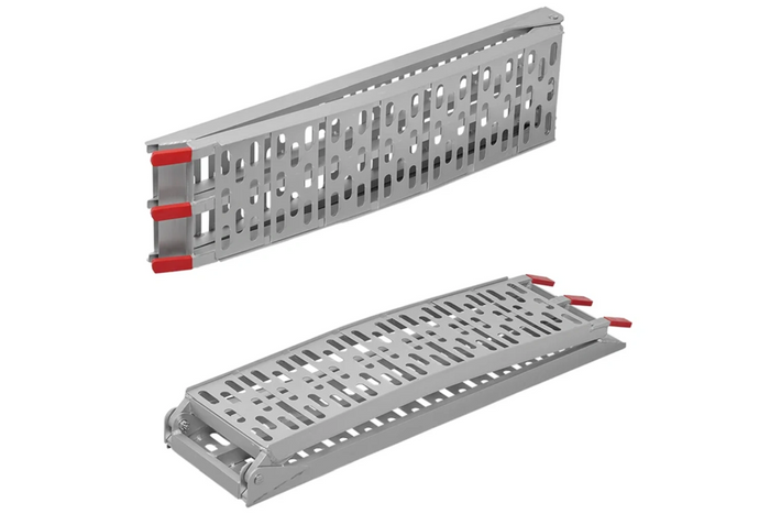 ProPlus 390096 hopfällbara ramper aluminiumramper för släpvagnar 220 cm 680 kg set om 2
