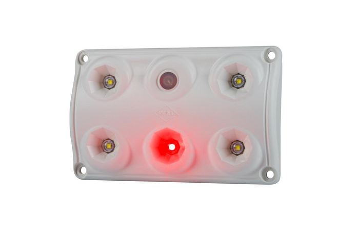 HORPOL LWD2157 LED 900lm bilkupélampa med strömbrytare och röd diod