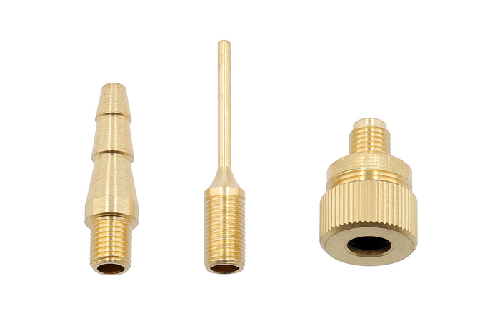 YATO YT-23780 pneumatiskt set för uppblåsning av däck, bollar, madrasser, 6 delar