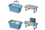 Picknickkorg med lock ProPlus 370315 hopfällbar korg med bordsfunktion 20L