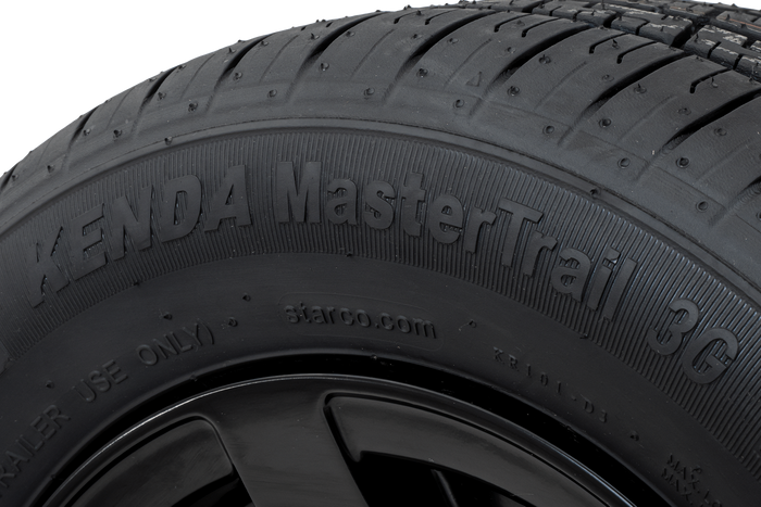Förstärkt hjul för släpvagn KENDA TIRE 195/55 R10C 98/96N ALUMINIUM FÄLG STARCO svart 6Jx10"H2 5x112 ET:-4