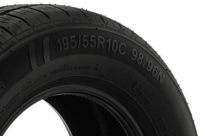 Förstärkt däck för trailer KENDA KR101 195/55 R10C 98/96N
