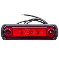 LED-avståndslampa med gummifot Horpol röd