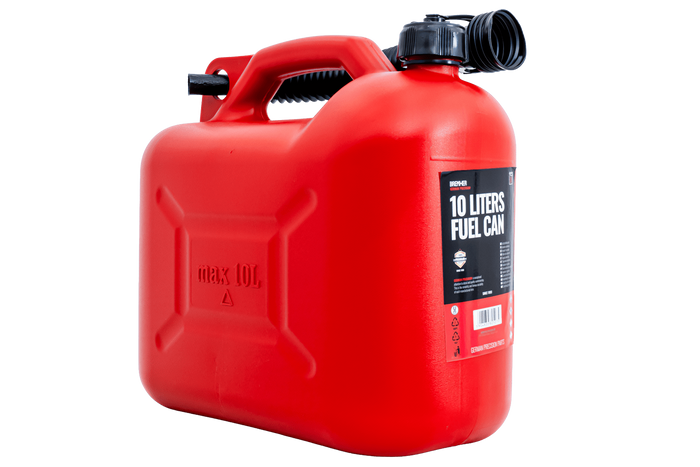 10L HERMON plastdunk med tratt, röd
